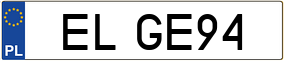 Truck License Plate